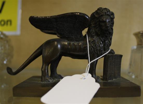 Bronze winged lion